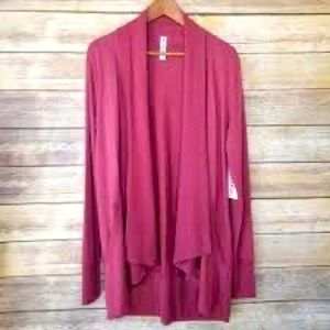 Athleta Women's Pranayama Wrap Size Small Color Vintage Plum Thumb Loops Pockets